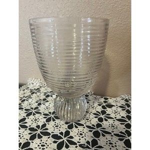 Unique Vintage English Threading Vase